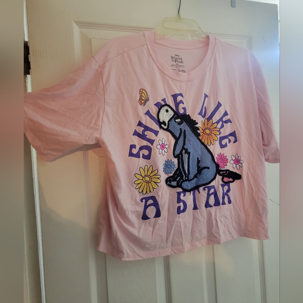 Eeyore Disney pink t-shirt size 3x light pink